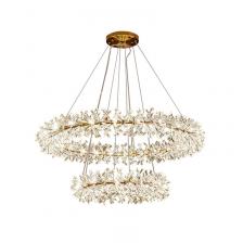 Хрустальная люстра в скандинавском стиле, вилла, романтический цветочный венок, Подвесная лампа для гостиной, спальни, ресторана, декоративное освещение Хрустальная люстра в скандинавском стиле, вилла, романтический цветочный венок, Подвесная лампа для гостиной, спальни, ресторана, декоративное освещение