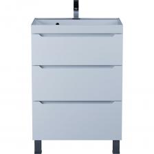 Напольная тумба под раковину для ванной комнаты Тумба под раковину для ванной uperwood комнаты Tanos напольная 60 см, белая, 3 ящика 291020329 Напольная тумба под раковину для ванной комнаты Тумба под раковину для ванной uperwood комнаты Tanos напольная 60 см, белая, 3 ящика 291020329