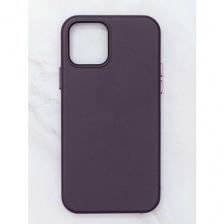 Чехол SALS Leather Case, для iPhone 13 Pro, кожаный, матовый, фиолетовый Чехол SALS Leather Case, для iPhone 13 Pro, кожаный, матовый, фиолетовый
