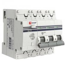 EKF Дифференциальный автомат АД-32 3P+N 50А/100мА 4,5кА PROxima DA32-50-100-4P-pro 1 шт EKF Дифференциальный автомат АД-32 3P+N 50А/100мА 4,5кА PROxima DA32-50-100-4P-pro 1 шт