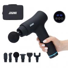 Массажер для тела MDHL Перкуссионный массажер - пистолет ударный электрический 6 насадок Массажер для тела MDHL Перкуссионный массажер - пистолет ударный электрический 6 насадок