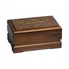 Деревянная шкатулка для ювелирных украшений, знак зодиака Стрелец Деревянная шкатулка для ювелирных украшений, знак зодиака Стрелец