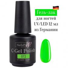 NailsProfi, Гель лак для ногтей, маникюра, педикюра, C-Gel Polish 072 - 12 мл NailsProfi, Гель лак для ногтей, маникюра, педикюра, C-Gel Polish 072 - 12 мл