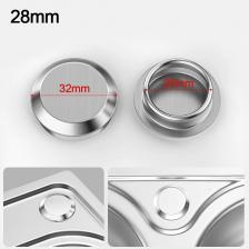 Заглушка для раковины из нержавеющей стали серебристого цвета Заглушка для раковины из нержавеющей стали серебристого цвета