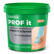 эмаль акриловая ЛАКРА Prof it универсальная полуглянцевая белая 0,9кг, арт.0008113 эмаль акриловая ЛАКРА Prof it универсальная полуглянцевая белая 0,9кг, арт.0008113