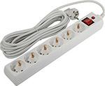 Сетевой фильтр Buro 600SH-16-5-W 5 м, 6 розеток, белый Сетевой фильтр Buro 600SH-16-5-W 5 м, 6 розеток, белый