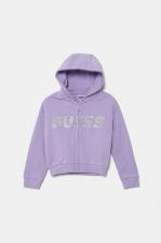 Хлопковый свитшот для детей Guess, фиолетовый Хлопковый свитшот для детей Guess, фиолетовый