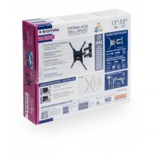 Кронштейн для телевизора Kromax OPTIMA-404 черный 15"-55" макс.35кг настенный поворотно-выдвижной и наклонный Кронштейн для телевизора Kromax OPTIMA-404 черный 15"-55" макс.35кг настенный поворотно-выдвижной и наклонный