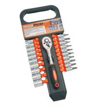 Наборы головок и бит с трещоткой Набор торцевых головок с трещоткой Maxpiler MXT-22-SET (21 предмет, 1/4") Наборы головок и бит с трещоткой Набор торцевых головок с трещоткой Maxpiler MXT-22-SET (21 предмет, 1/4")