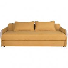 Диван еврокнижка «Компакт Плюс», желтый, 203*82*50 см, с подлокотниками для гостиной Диван еврокнижка «Компакт Плюс», желтый, 203*82*50 см, с подлокотниками для гостиной