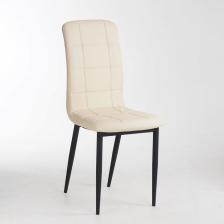 Стул для кухни «Квадро», искусственная кожа, металл чёрный/AERO кремовый Стул для кухни «Квадро», искусственная кожа, металл чёрный/AERO кремовый