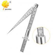 Клиновая коническая линейка из нержавеющей стали, сварочный конус, щуп, линейка глубины, проверка отверстий для измерительного инструмента Клиновая коническая линейка из нержавеющей стали, сварочный конус, щуп, линейка глубины, проверка отверстий для измерительного инструмента