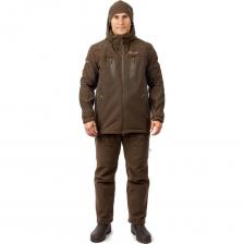 Костюм Wolf (Вольф) выполнен из новой мембранной ткани Hunt-shell, разработанной компанией Novatex специально для охотников. С внутренней стороны трехслойной ткани – вельбоа, более теплый и приятный материал по сравнению с флисом, и так же хорошо отводит влагу. От классического материала софт-шелл новая ткань отличается бесшумностью. Костюм Wolf - оптимальный выбор для охоты весной и осенью, вплоть до заморозков. Большое количество функциональных карманов (включая карманы под рацию), вентиляция на куртке и брюках, объемные набедренные карманы, высокая утепленная спинка брюк, обработка материала тефлоном - делают костюм Wolf оптимальным вариантом для требовательного охотника. Костюм Wolf (Вольф) выполнен из новой мембранной ткани Hunt-shell, разработанной компанией Novatex специально для охотников. С внутренней стороны трехслойной ткани – вельбоа, более теплый и приятный материал по сравнению с флисом, и так же хорошо отводит влагу. От классического материала софт-шелл новая ткань отличается бесшумностью. Костюм Wolf - оптимальный выбор для охоты весной и осенью, вплоть до заморозков. Большое количество функциональных карманов (включая карманы под рацию), вентиляция на куртке и брюках, объемные набедренные карманы, высокая утепленная спинка брюк, обработка материала тефлоном - делают костюм Wolf оптимальным вариантом для требовательного охотника.
