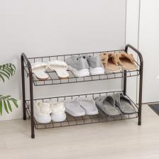 Полка для обуви разборная, 2 яруса, 68x28x44 см, цвет медный антик Полка для обуви разборная, 2 яруса, 68x28x44 см, цвет медный антик