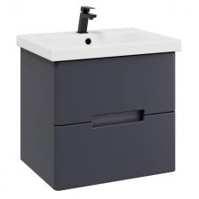 тумба с раковиной подвесная VANNIKA Fetto 60см серый софт тач тумба с раковиной подвесная VANNIKA Fetto 60см серый софт тач