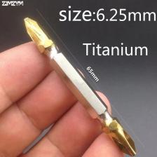 Набор бит для отвертки ZJMZYM PH2 титановая сталь 65 мм Набор бит для отвертки ZJMZYM PH2 титановая сталь 65 мм