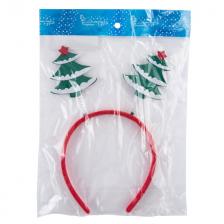 ободок-рожки Елки 21x18см пластмасса фетр полиэстер ободок-рожки Елки 21x18см пластмасса фетр полиэстер