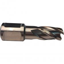 Кольцевое сверло SMART HSS EUROBOOR Предназначено для магнитных сверлильных станков. Применяется для сверления большинства металлов и их сплавов, за исключением сверхпрочных сталей и сплавов. Сверло изготовлено из высококачественной порошковой быстрорежущей стали HSS. Хвостовик – Weldon 19. Корончатое сверло обеспечивает высокую производительность и безупречный рез. Внимание, изображение товара может отличаться от реального! Верные параметры указаны в технических характеристиках товара. Кольцевое сверло SMART HSS EUROBOOR Предназначено для магнитных сверлильных станков. Применяется для сверления большинства металлов и их сплавов, за исключением сверхпрочных сталей и сплавов. Сверло изготовлено из высококачественной порошковой быстрорежущей стали HSS. Хвостовик – Weldon 19. Корончатое сверло обеспечивает высокую производительность и безупречный рез. Внимание, изображение товара может отличаться от реального! Верные параметры указаны в технических характеристиках товара.