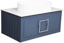 Тумба с раковиной La Fenice Cubo Blu Grigio 80 FNC-01-CUB-BG-80 синий матовый Тумба с раковиной La Fenice Cubo Blu Grigio 80 FNC-01-CUB-BG-80 синий матовый