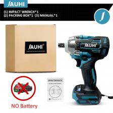Электрический ударный гайковерт JAUHI 388VF 520 Нм для аккумулятора Makita 18 В Электрический ударный гайковерт JAUHI 388VF 520 Нм для аккумулятора Makita 18 В