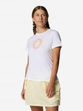 Футболка женская Columbia Ruby Springs Graphic Fitted Ss, Белый Футболка женская Columbia Ruby Springs Graphic Fitted Ss, Белый