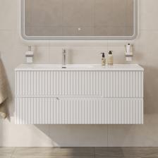 Тумба под раковину без столешницы Cezares Duet 120 L подвесная, bianco lucido Тумба под раковину без столешницы Cezares Duet 120 L подвесная, bianco lucido