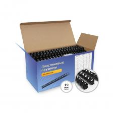 Пластиковые пружины ГЕЛЕОС 19 мм черные 100 шт. BCA4-19B Пластиковые пружины ГЕЛЕОС 19 мм черные 100 шт. BCA4-19B