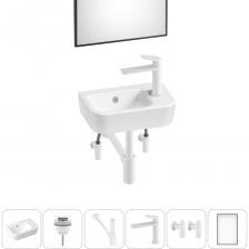 КЕРАМИЧЕСКАЯ РАКОВИНА. Конструкция чаши умывальника и расположение смесителя позволяют максимально избежать брызг воды при использовании изделия. Сливное отверстие раковины и точно выверенный угол уклона, обеспечивают слив до 30 литров воды в минуту, что позволяет использовать умывальник без ограничений мощности потока и опасения перелива воды. Антибактериальное грязеотталкивающее покрытие керамики Lavinia Boho препятствует образованию налета и размножению патогенных бактерий. ДОННЫЙ КЛАПАН. Донный клапан из высококачественной латуни отличается прочностью, устойчив к коррозии и повреждениям. Заглушка клапана служит барьером от попадания мелких предметов в сливное отверстие раковины, а удобная разборная конструкция позволяет прочищать механизм от возможных загрязнений за считанные минуты. СИФОН. Латунный сифон обладает высокой устойчивостью к перепадам температур и не подвержен коррозии. Регулировка длины патрубка способствует беспроблемной установке при нестандартном расположении коммуникаций. СМЕСИТЕЛЬ. Латунный корпус смесителя выдерживает перепады давления и противостоит гидроударам. Регулируемый аэратор позволяет скорректировать направление потока воды и уменьшает разбрызгивание. Прочные гибкие шланги и качественная опрессовка обеспечивают герметичность соединений. УГЛОВЫЕ ВЕНТИЛИ (2 ШТ). Вентили из латуни не подвержены износу и устойчивы к температурным нагрузкам. Запуск и перекрытие воды осуществляются всего лишь в четверть оборота. ЗЕРКАЛО. Экологически чистое зеркальное полотно на основе бесцветного флоат-стекла отличается идеальной геометрией и гарантирует четкое отражение без искажения пропорций и перспективы, отсутствие точечного «цветения» и защиту амальгамы от повышенной влажности в ванной комнате. УПАКОВКА. Все компоненты набора тщательно упакованы в заводскую тару с надежной фиксацией от случайного смещения и повреждения продукции в процессе транспортировки. КЕРАМИЧЕСКАЯ РАКОВИНА. Конструкция чаши умывальника и расположение смесителя позволяют максимально избежать брызг воды при использовании изделия. Сливное отверстие раковины и точно выверенный угол уклона, обеспечивают слив до 30 литров воды в минуту, что позволяет использовать умывальник без ограничений мощности потока и опасения перелива воды. Антибактериальное грязеотталкивающее покрытие керамики Lavinia Boho препятствует образованию налета и размножению патогенных бактерий. ДОННЫЙ КЛАПАН. Донный клапан из высококачественной латуни отличается прочностью, устойчив к коррозии и повреждениям. Заглушка клапана служит барьером от попадания мелких предметов в сливное отверстие раковины, а удобная разборная конструкция позволяет прочищать механизм от возможных загрязнений за считанные минуты. СИФОН. Латунный сифон обладает высокой устойчивостью к перепадам температур и не подвержен коррозии. Регулировка длины патрубка способствует беспроблемной установке при нестандартном расположении коммуникаций. СМЕСИТЕЛЬ. Латунный корпус смесителя выдерживает перепады давления и противостоит гидроударам. Регулируемый аэратор позволяет скорректировать направление потока воды и уменьшает разбрызгивание. Прочные гибкие шланги и качественная опрессовка обеспечивают герметичность соединений. УГЛОВЫЕ ВЕНТИЛИ (2 ШТ). Вентили из латуни не подвержены износу и устойчивы к температурным нагрузкам. Запуск и перекрытие воды осуществляются всего лишь в четверть оборота. ЗЕРКАЛО. Экологически чистое зеркальное полотно на основе бесцветного флоат-стекла отличается идеальной геометрией и гарантирует четкое отражение без искажения пропорций и перспективы, отсутствие точечного «цветения» и защиту амальгамы от повышенной влажности в ванной комнате. УПАКОВКА. Все компоненты набора тщательно упакованы в заводскую тару с надежной фиксацией от случайного смещения и повреждения продукции в процессе транспортировки.