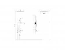 Встраиваемая душевая система для ванны ABBER Daheim (AF8254W) с душевой лейкой и термостатом, белая Встраиваемая душевая система для ванны ABBER Daheim (AF8254W) с душевой лейкой и термостатом, белая