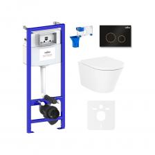 Комплект: инсталляция с унитазом Lavinia Boho Biore Rimless 7 в 1 75110199 - комплексное предложение, включающее все необходимое для установки и комфортного использования подвесной керамики. Чаша унитаза крепится на инсталляционную систему, далее на стену монтируется клавиша смыва для подачи воды. Подвесной унитаз, как правило, находится над полом на высоте около 100 мм, что облегчает уборку и обеспечивает доступ для свободного мытья пола под чашей. Санитарный фарфор Lavinia Boho имеет более твердую и гладкую поверхность, нежели сантехнический фаянс. Благодаря современному оборудованию и обжигу керамики при температуре 1250 °С образуется беспористая многослойная глазурь, которая отличается низким коэффициентом водопоглощения и меньше впитывает грязь и запахи. Сиденье с крышкой изготовлено из прочного дюропласта с петлями из нержавеющей стали и имеет идеальное сочетание глянцевого цвета с керамикой. Комплект: инсталляция с унитазом Lavinia Boho Biore Rimless 7 в 1 75110199 - комплексное предложение, включающее все необходимое для установки и комфортного использования подвесной керамики. Чаша унитаза крепится на инсталляционную систему, далее на стену монтируется клавиша смыва для подачи воды. Подвесной унитаз, как правило, находится над полом на высоте около 100 мм, что облегчает уборку и обеспечивает доступ для свободного мытья пола под чашей. Санитарный фарфор Lavinia Boho имеет более твердую и гладкую поверхность, нежели сантехнический фаянс. Благодаря современному оборудованию и обжигу керамики при температуре 1250 °С образуется беспористая многослойная глазурь, которая отличается низким коэффициентом водопоглощения и меньше впитывает грязь и запахи. Сиденье с крышкой изготовлено из прочного дюропласта с петлями из нержавеющей стали и имеет идеальное сочетание глянцевого цвета с керамикой.