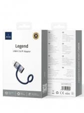 Адаптер WIWU Legend USB-C to Lightning (Wi-C052) (Space Gray) Адаптер WIWU Legend USB-C to Lightning (Wi-C052) (Space Gray)