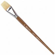 Кисть BRAUBERG Classic, щетина, плоская, длинная ручка, №36, 1 шт., пакет, коричневый Кисть BRAUBERG Classic, щетина, плоская, длинная ручка, №36, 1 шт., пакет, коричневый