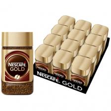 Кофе растворимый Nescafe Gold сублимированный с добавлением молотого, стеклянная банка, 47.5 г, 12 уп. Кофе растворимый Nescafe Gold сублимированный с добавлением молотого, стеклянная банка, 47.5 г, 12 уп.