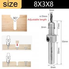 Набор сверл с зенковкой по дереву Tideway для деревообработки и столярных работ, хвостовик 8 мм, быстросменный шестигранный ключ, пилотное отверстие для винта Набор сверл с зенковкой по дереву Tideway для деревообработки и столярных работ, хвостовик 8 мм, быстросменный шестигранный ключ, пилотное отверстие для винта