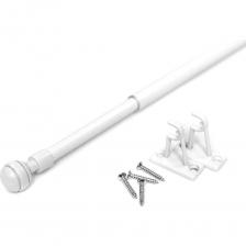 Карнизы кафе, телескопический карниз - это элегантные и практичные элементы декора для окон. Телескопическая штанга позволяет регулировать длину карниза под размеры оконного проема без точных расчетов перед покупкой. Длина раздвижного однорядного карниза составляет от 40 до 60 см. Декоративный карниз с небольшим диаметром штанги идеально подойдет для оформления загородного дома, лоджии или балкона. Они гармонично впишутся в любой стиль интерьера. Мини карнизы используются не только для оформления окон, а прикрепляются еще и на межкомнатные или входные двери с остеклением. Это позволяет прикрыть прозрачную часть двери и добавить помещению приватности. Кроме того, подобное оформление дверей придает интерьеру особенный стиль и шарм. Данная планка подходит для легкого веса штор. Основание для шторы располагается очень близко к поверхности, на которой прикреплён кронштейн – около двух сантиметров. Это дает возможность сэкономить пространство. В комплект мини карнизов входит два держателя, штанга и крепление.КомплектацияКарниз телескопический, 2 кронштейна, 4 самореза. Карнизы кафе, телескопический карниз - это элегантные и практичные элементы декора для окон. Телескопическая штанга позволяет регулировать длину карниза под размеры оконного проема без точных расчетов перед покупкой. Длина раздвижного однорядного карниза составляет от 40 до 60 см. Декоративный карниз с небольшим диаметром штанги идеально подойдет для оформления загородного дома, лоджии или балкона. Они гармонично впишутся в любой стиль интерьера. Мини карнизы используются не только для оформления окон, а прикрепляются еще и на межкомнатные или входные двери с остеклением. Это позволяет прикрыть прозрачную часть двери и добавить помещению приватности. Кроме того, подобное оформление дверей придает интерьеру особенный стиль и шарм. Данная планка подходит для легкого веса штор. Основание для шторы располагается очень близко к поверхности, на которой прикреплён кронштейн – около двух сантиметров. Это дает возможность сэкономить пространство. В комплект мини карнизов входит два держателя, штанга и крепление.КомплектацияКарниз телескопический, 2 кронштейна, 4 самореза.