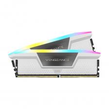 Оперативная память CORSAIR Vengeance RGB, 32 Гб DDR5 (2x16 Гб), 6400 МГц, CL36, CMH32GX5M2B6400C36W, белый Оперативная память CORSAIR Vengeance RGB, 32 Гб DDR5 (2x16 Гб), 6400 МГц, CL36, CMH32GX5M2B6400C36W, белый