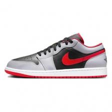 NIKE Кроссовки 1 Low Black Light Smoke Grey Gym Red NIKE Кроссовки 1 Low Black Light Smoke Grey Gym Red
