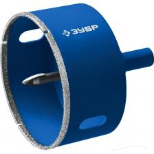 Алмазная коронка с центрирующим сверлом по керамике и стеклу ЗУБР Профессионал Р60, трехгранный хвостовик, 120 мм, для дрели 29850-120 Алмазная коронка с центрирующим сверлом по керамике и стеклу ЗУБР Профессионал Р60, трехгранный хвостовик, 120 мм, для дрели 29850-120