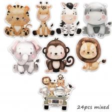 Набор наклеек животные 24 шт. Набор наклеек животные 24 шт.