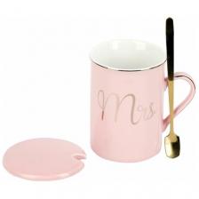 Кружка с крышкой и ложкой "Mrs", 340 мл, Nouvelle Кружка с крышкой и ложкой "Mrs", 340 мл, Nouvelle