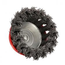 щетка для дрели VIRA 65 мм чашеобразная с хвостовиком крученая металлическая щетка для дрели VIRA 65 мм чашеобразная с хвостовиком крученая металлическая