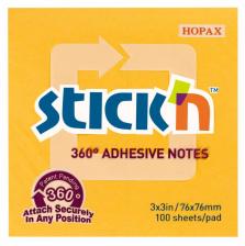 Блок самоклеящийся бумажный Stick`n 21551 76x76мм 100лист. 70г/м2 оранжевый клей по периметру Блок самоклеящийся бумажный Stick`n 21551 76x76мм 100лист. 70г/м2 оранжевый клей по периметру