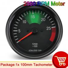 Тахометр 24 В 100 мм, датчик тяжелого грузовика для Mercedes Truck, автозапчасти, датчик приборной панели, 3000 об/мин, 2500 об/мин, индивидуальный счетчик Тахометр 24 В 100 мм, датчик тяжелого грузовика для Mercedes Truck, автозапчасти, датчик приборной панели, 3000 об/мин, 2500 об/мин, индивидуальный счетчик