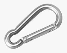 Карабин простой 10х50 мм, оцинкованный, 2 шт Карабин простой 10х50 мм, оцинкованный, 2 шт