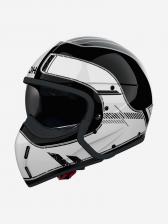 Мотошлем Airoh J110 RASTER White Gloss, Черный Мотошлем Airoh J110 RASTER White Gloss, Черный