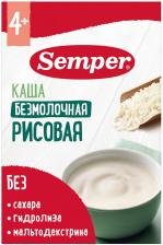 Каша Semper безмолочная рисовая с 4 месяцев 180г Каша Semper безмолочная рисовая с 4 месяцев 180г