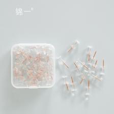 Канцелярские кнопки TUTU прозрачные розового золота 50 шт Канцелярские кнопки TUTU прозрачные розового золота 50 шт