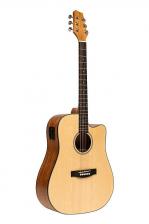 Акустическая гитара STAGG Electro-acoustic dreadnought guitar with cutaway Spruce Акустическая гитара STAGG Electro-acoustic dreadnought guitar with cutaway Spruce