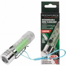 Фонарь аккумуляторный от бренда Rockforce – аксессуар, который найдет свое применение в походе, кемпинге, в автомобиле, в гараже. Благодаря светодиодам этот аккумуляторный фонарик обеспечит яркое освещение на продолжительное время. Мощный фонарь имеет 100 люмен яркости. Модель компактного размера можно брать с собой практически повсюду. Удобная конструкция. Фонарь оснащен магнитным колпачком, что позволяет закрепить его на любую металлическую поверхность и проводить необходимые работы. На фонаре также предусмотрена клипса, для удобного крепления на ремне, рюкзаке либо одежде. Корпус выполнен из прозрачного пластика. Фонарь работает на литий-ионном аккумуляторе 500 mAh. Заряжается любым удобным способом от разъема USB. Доступны несколько режимов работы. Работа на максимальном режиме составляет до двух часов. Удобство использования. Данный фонарик удобно брать с собой в небольшое путешествие, а также очень удобно использовать для проведения различных экстренных ремонтных работ в автомобиле, электрощите и т.д. Фонарь аккумуляторный от бренда Rockforce – аксессуар, который найдет свое применение в походе, кемпинге, в автомобиле, в гараже. Благодаря светодиодам этот аккумуляторный фонарик обеспечит яркое освещение на продолжительное время. Мощный фонарь имеет 100 люмен яркости. Модель компактного размера можно брать с собой практически повсюду. Удобная конструкция. Фонарь оснащен магнитным колпачком, что позволяет закрепить его на любую металлическую поверхность и проводить необходимые работы. На фонаре также предусмотрена клипса, для удобного крепления на ремне, рюкзаке либо одежде. Корпус выполнен из прозрачного пластика. Фонарь работает на литий-ионном аккумуляторе 500 mAh. Заряжается любым удобным способом от разъема USB. Доступны несколько режимов работы. Работа на максимальном режиме составляет до двух часов. Удобство использования. Данный фонарик удобно брать с собой в небольшое путешествие, а также очень удобно использовать для проведения различных экстренных ремонтных работ в автомобиле, электрощите и т.д.