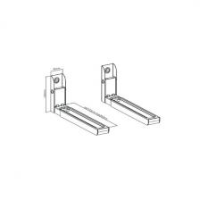 Кронштейн для СВЧ Ultramounts UM888B черный макс.30кг настенный фиксированный Кронштейн для СВЧ Ultramounts UM888B черный макс.30кг настенный фиксированный